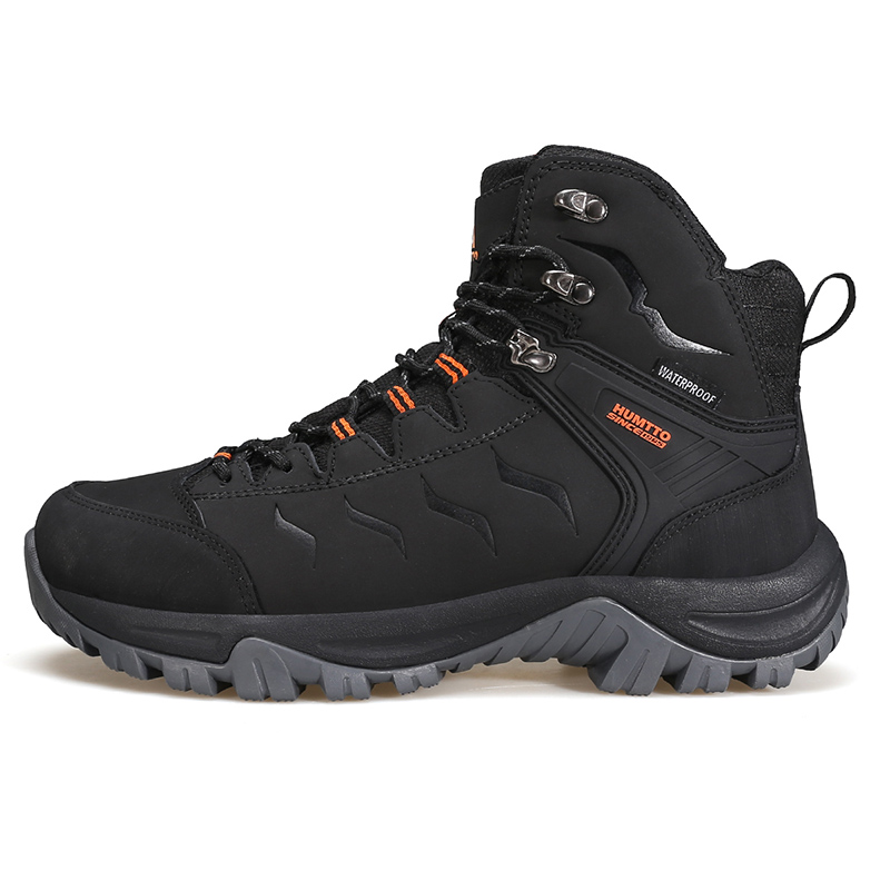 

HUMTTO Мужские высокие уличные кроссовки Black/Orange