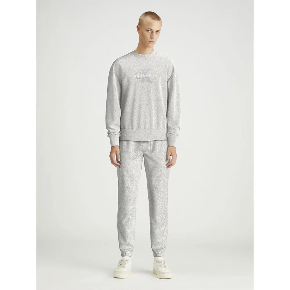 

Толстовка Calvin Klein Jeans Chenille Monologo, серый