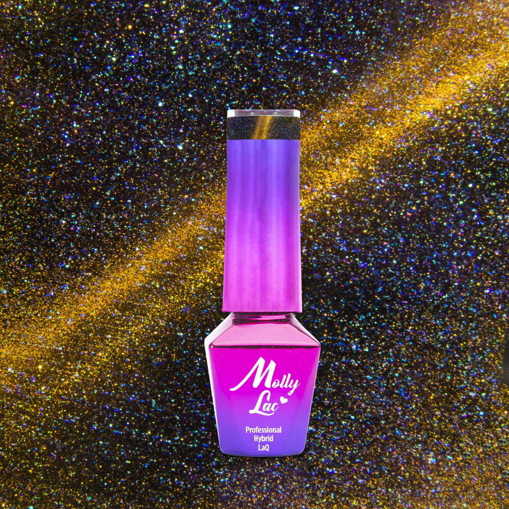Molly Lac, Cat Eye, гибридный лак для ногтей, 168 Glamour Flame, 5 мл — фото 2