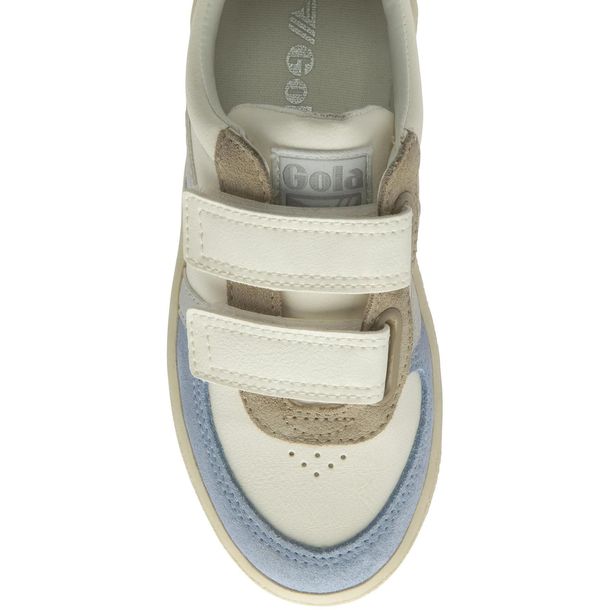 Детские кроссовки Grandslam Quadrant Strap Gola, Off White/Air/Silver/Candy — фото 4