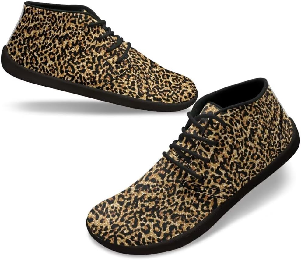 

Широкие кроссовки для ходьбы для женщин и мужчин Fuialdolg, Leopard Print-a