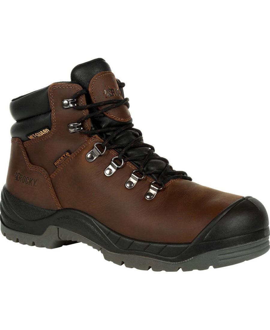 

Рабочие водонепроницаемые ботинки Worksmart с композитным носком и внутренней защитой пяточной кости ROCKY, No Color