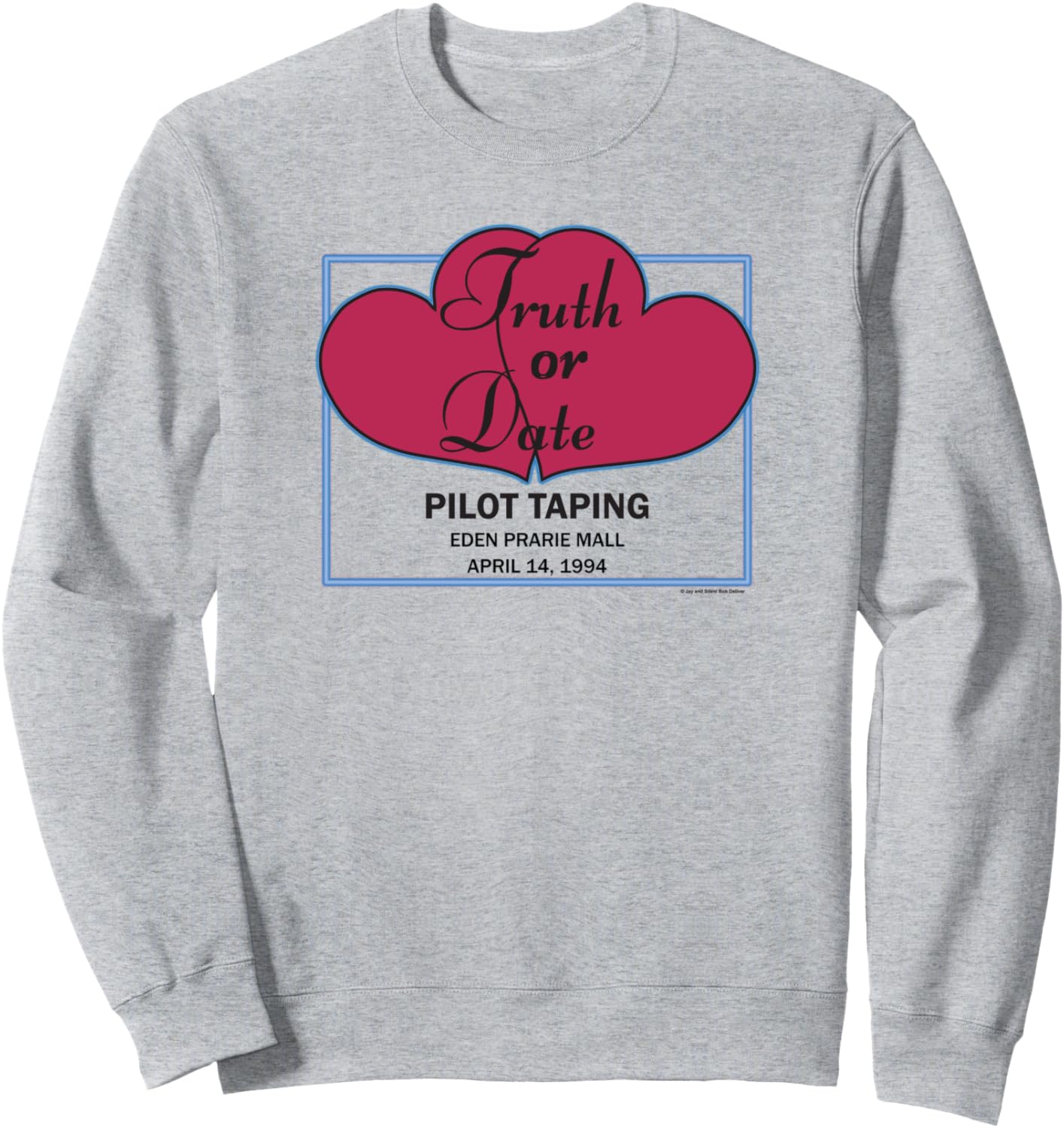 

Толстовка с логотипом ко Дню святого Валентина к фильму «Клерки III: Правда или свидание» (серый цвет) Clerks