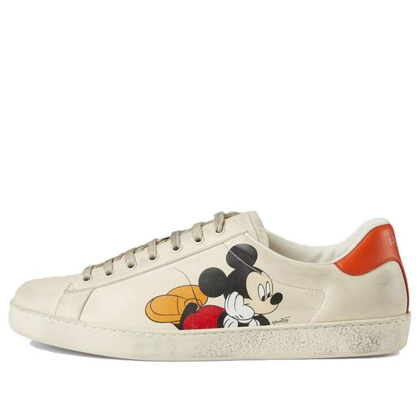 

Кроссовки disney x ace low 'mickey mouse - ivory' Gucci, белый