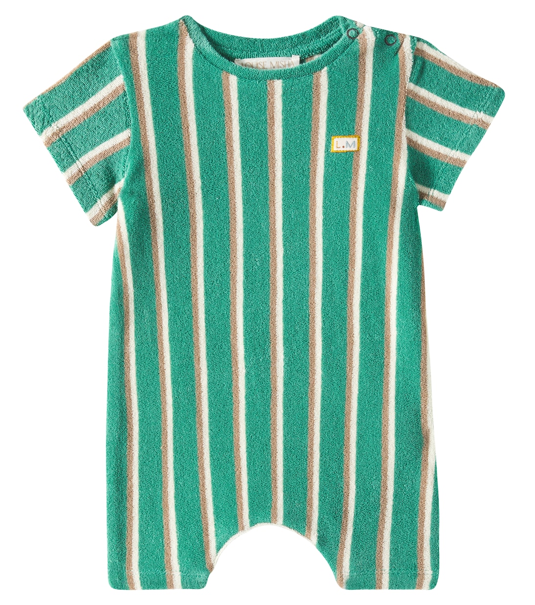

Комбинезон из махрового хлопка в полоску Baby Bogoma Louise Misha, Grass Cypress Stripes