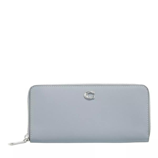 

Кошелек smooth leather slim accordion zip lh/grey Coach, синий