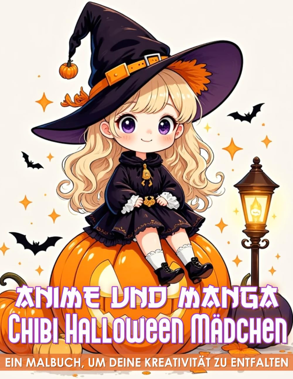 

Anime und Manga Halloween Chibi Mädchen Malbuch: Modische Figuren im Manga-Stil mit kreativen Outfits in 50 fantasievollen Motiven für Kinder ab 6 Jahren, Halloween Geschenke (Independently published)