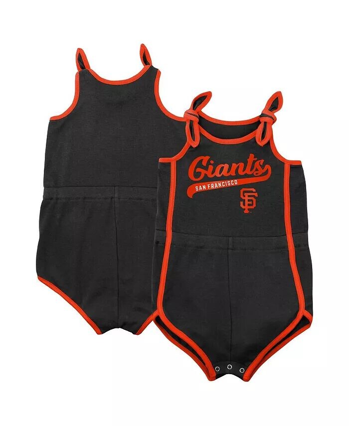 

Черный боди для маленьких девочек San Francisco Giants Hit and Run Outerstuff, черный