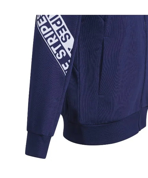 Толстовка Adidas Wording Pack свободного кроя из французского махрового трикотажа на молнии — фото 3