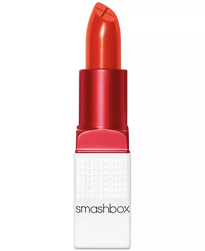 

Губная помада Be Legendary Prime & Plush Smashbox, цвет Unbridled (bright red orange)