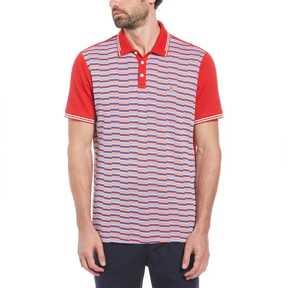 

Поло Original Penguin Jacquard Front Int, красный