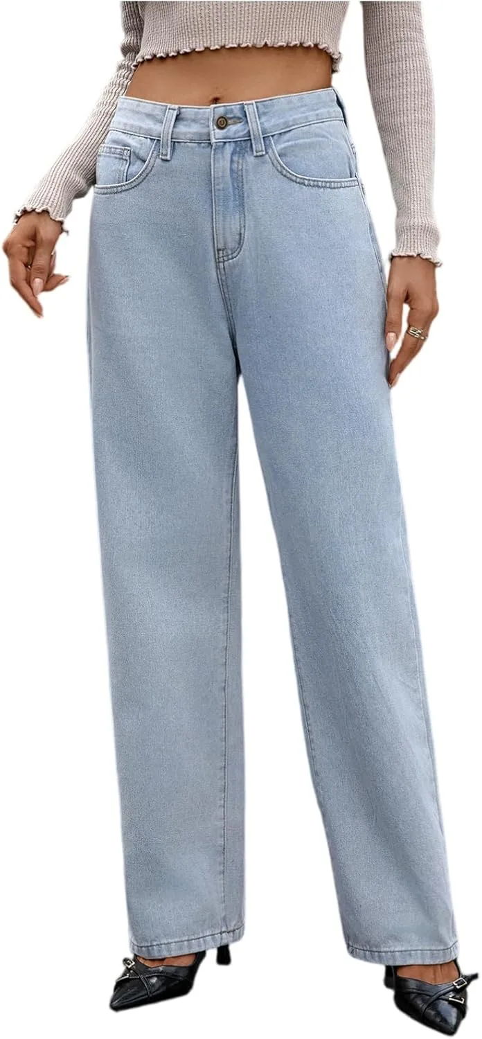 

Женские джинсы Wide Leg High Waisted