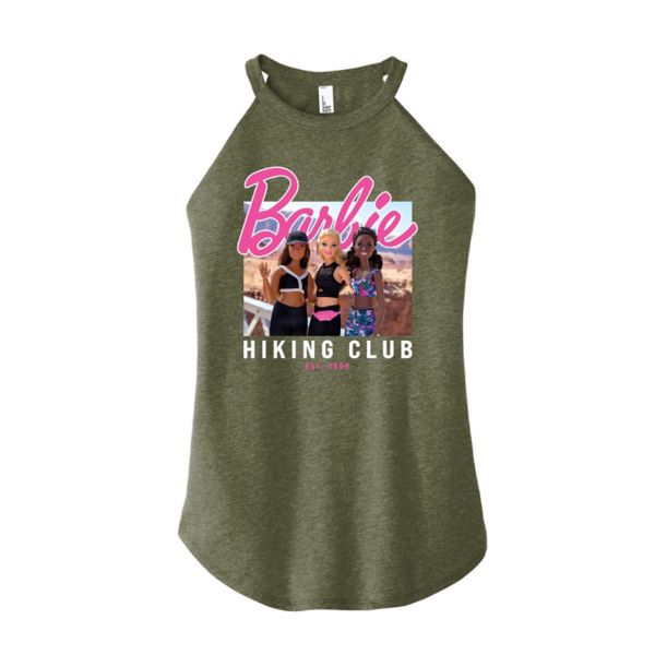 

Майка с высоким воротом для молодежного походного клуба Barbie, цвет heather military green