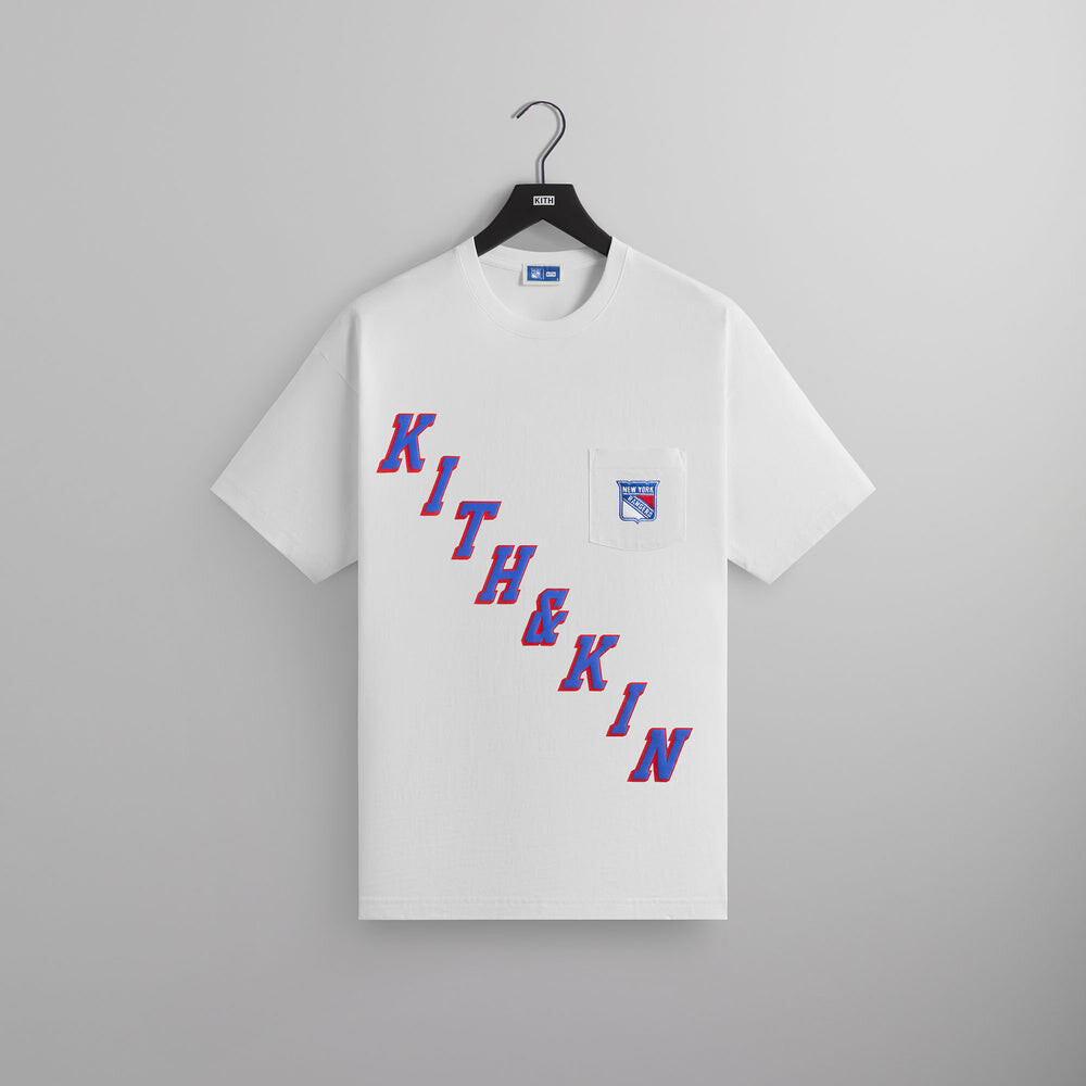 

Футболка Kith for the New York Rangers Kith & Kin Tee, белый