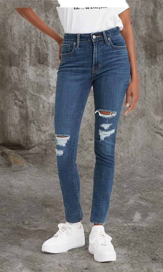Женские джинсы скинни Levi's 721 с высокой талией, Lapis Longing — фото 4