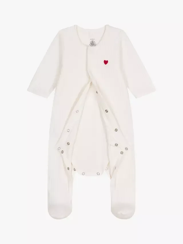 Детский хлопковый комбинезончик, цвет зефир Petit Bateau — фото 2
