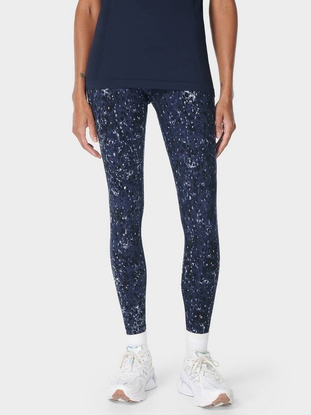 

Леггинсы для силовой тренировки Sweaty Betty, цвет Blue Ebony Print