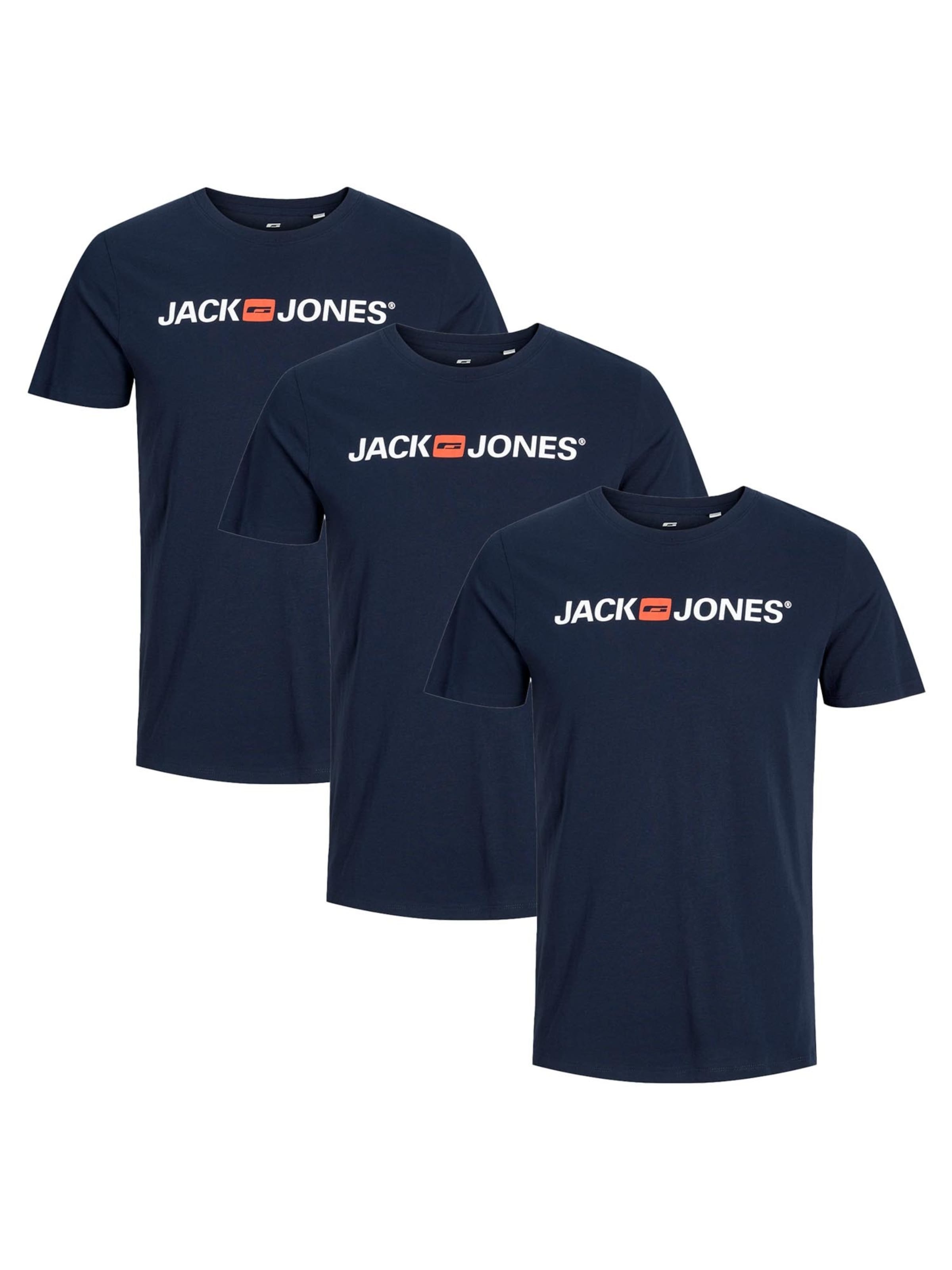 

JACK & JONES Футболка 'Basic' в темно-синем цвете