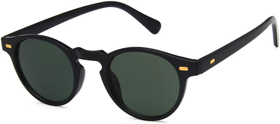 

Солнцезащитные очки Shiratori унисекс в стиле ретро, ​​ярко-черные, серые, для отдыха и путешествий, овальные, неполяризованные, с защитой от УФ-излучения UV400, Bright Black Green