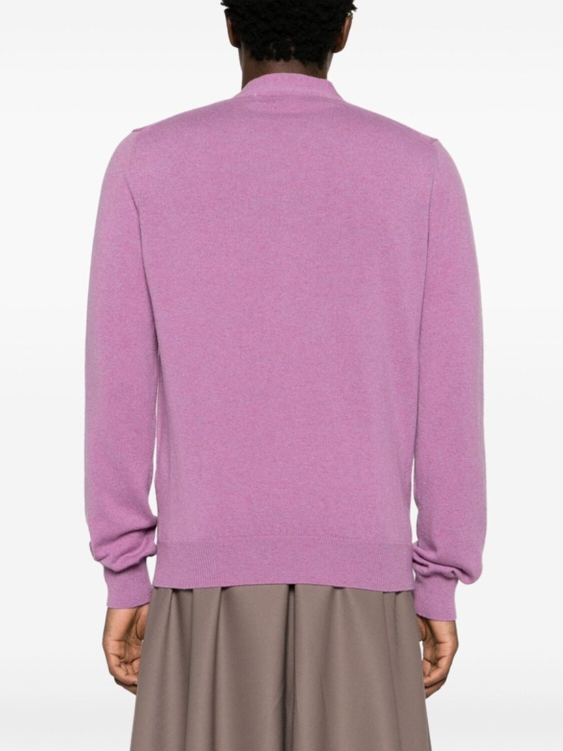 Comme Des Garçons Play шерстяной кардиган с нашивкой Heart, фиолетовый — фото 4