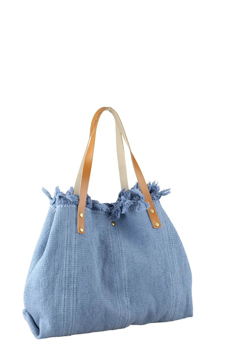 

Сумка COLLEZIONE ALESSANDRO "Beach" с ручками из натуральной кожи, синий