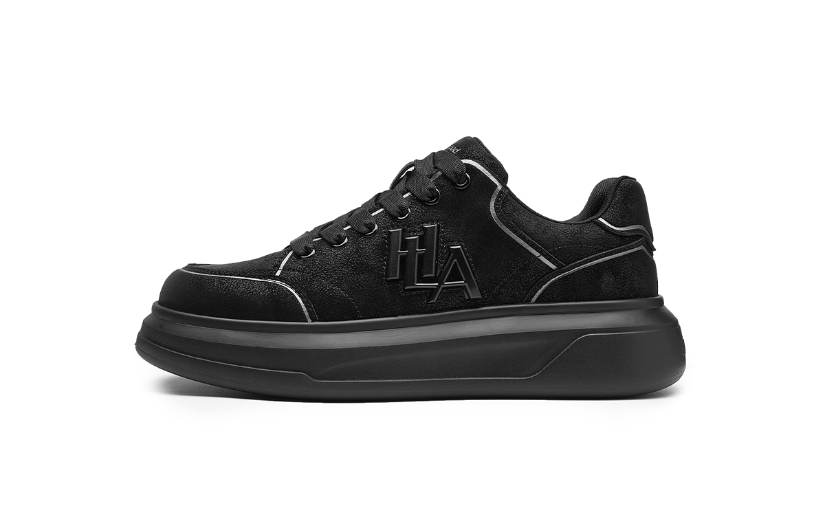 

HLA Мужские лоу-топ скейтборд кроссовки черные, цвет Black
