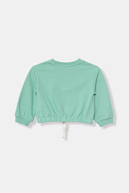 Блуза с круглым вырезом United Colors of Benetton, бирюзовый — фото 2