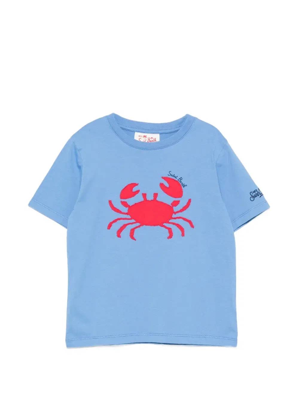 Футболка с нашивкой «Краб Денвер» MC2 Saint Barth Kids, синий