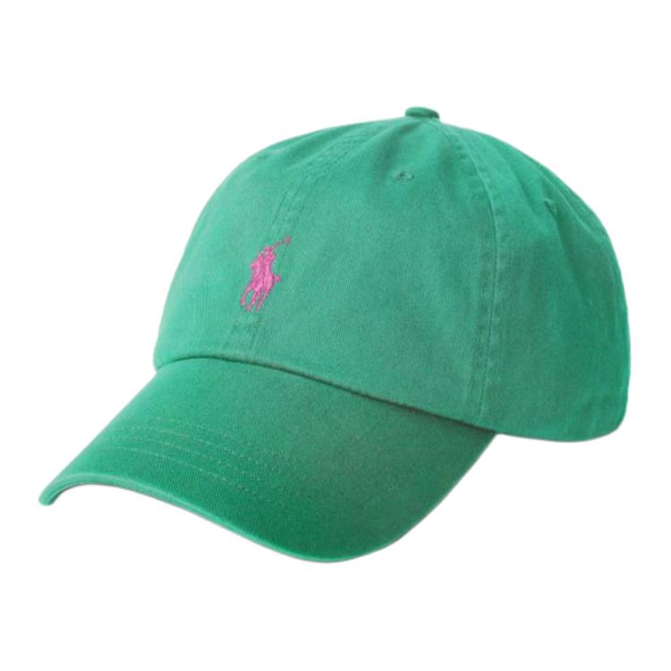 

Хлопковая бейсболка унисекс зелёная Polo Ralph Lauren