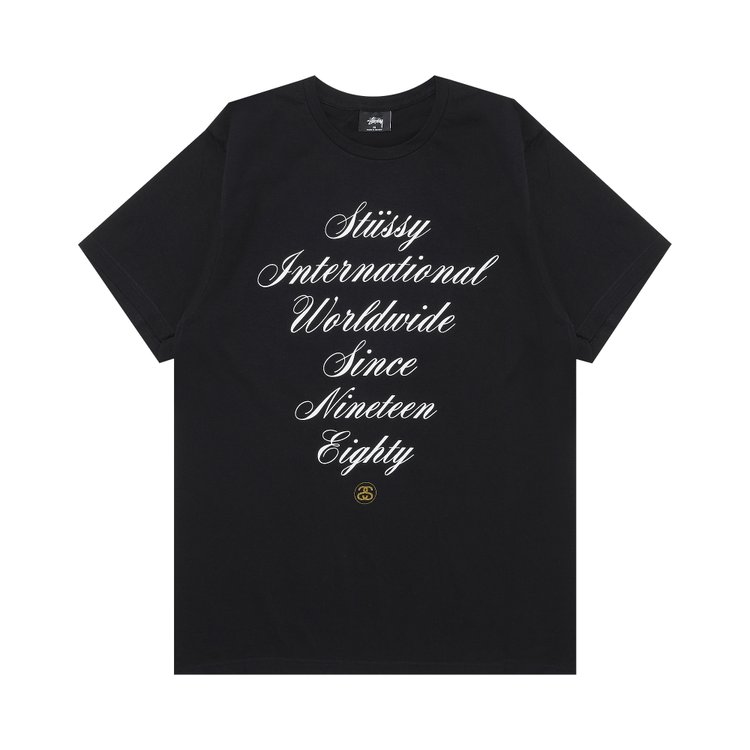 

Футболка Stussy International Script 'Black', черный