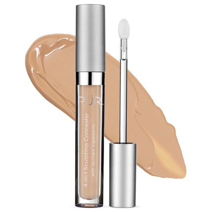 

Pur Beauty 4-в-1 Моделирующий консилер для женщин - скрывает, осветляет, придает объем Pür Minerals