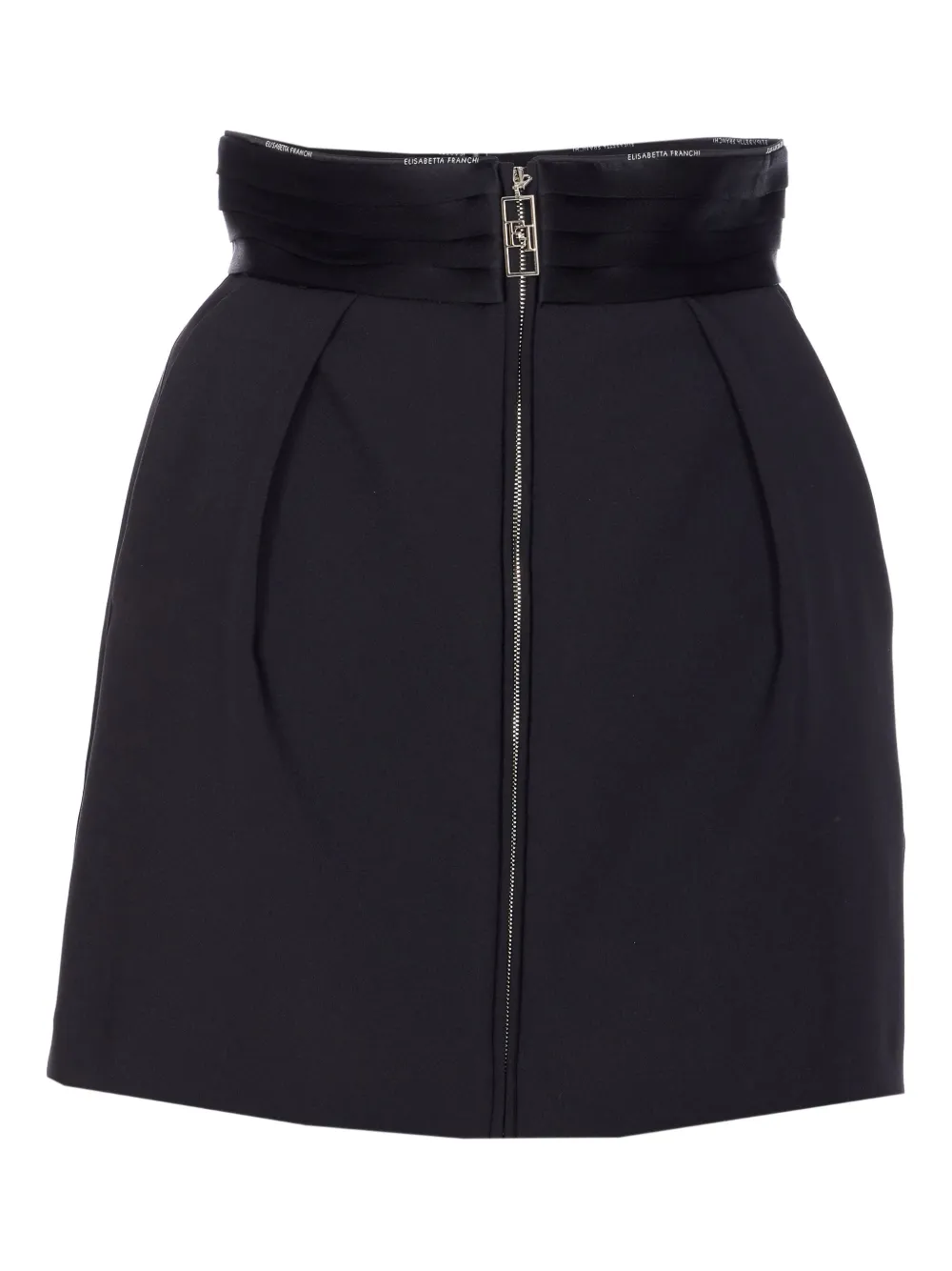 

Юбка на молнии с логотипом Elisabetta Franchi, черный