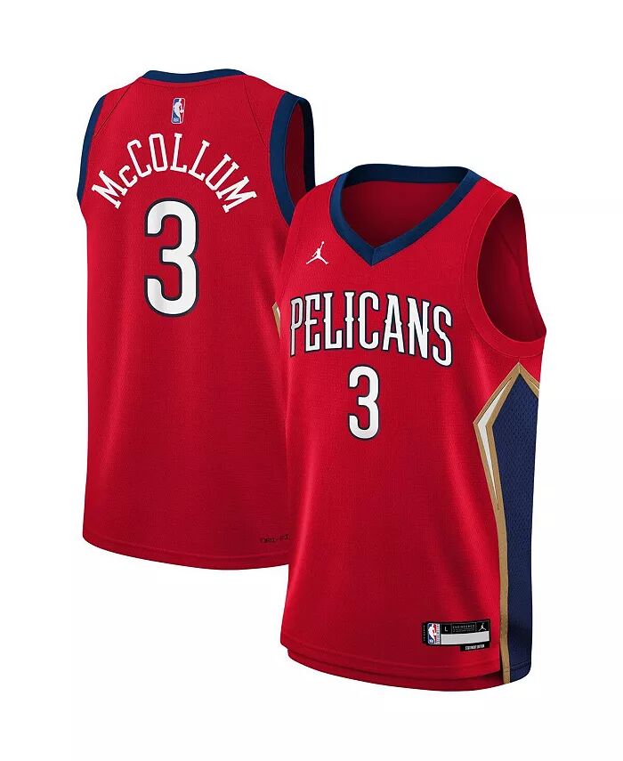 

Большие мальчики и девочки C . Джерси Swingman Mc Red New Orleans Pelicans 2022/23 Red New Orleans Pelicans — Statement Edition Jordan, красный