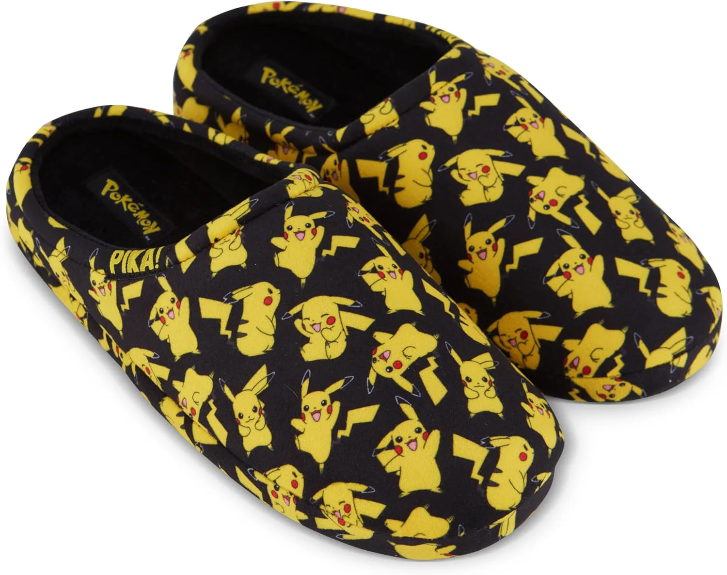 

Мужские шлепанцы Pokemon с Пикачу - классические мягкие домашние тапочки Pokémon, желтый