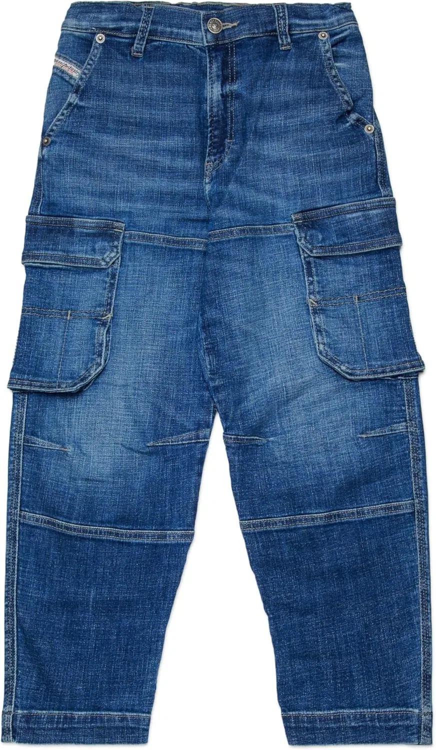 Джинсы Relaxed Fit Cargo Diesel, Blue Denim