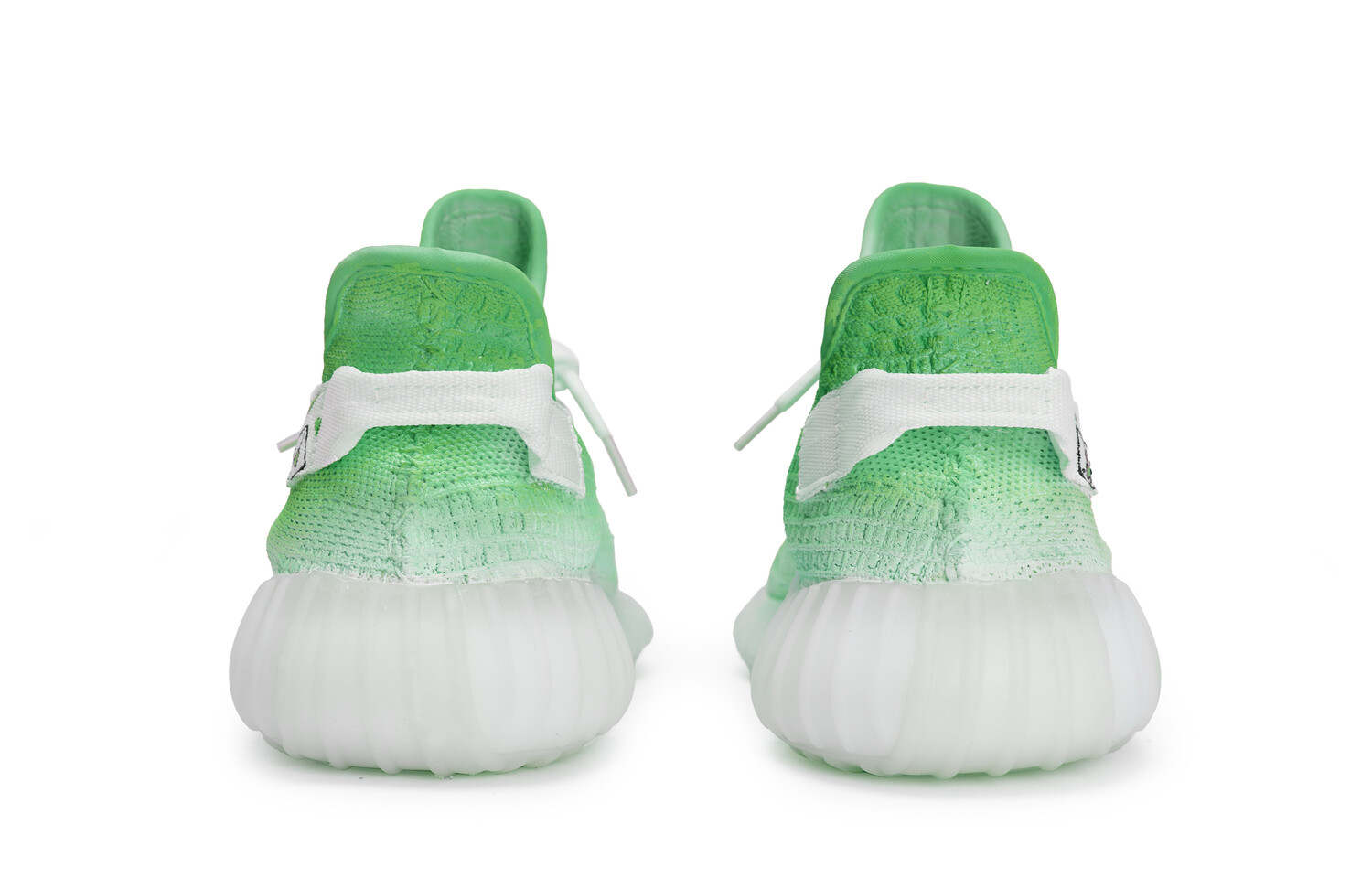 Кроссовки adidas originals Yeezy Boost 350 V2 Lifestyle Shoes Unisex Low-top White, зеленый — фото 4