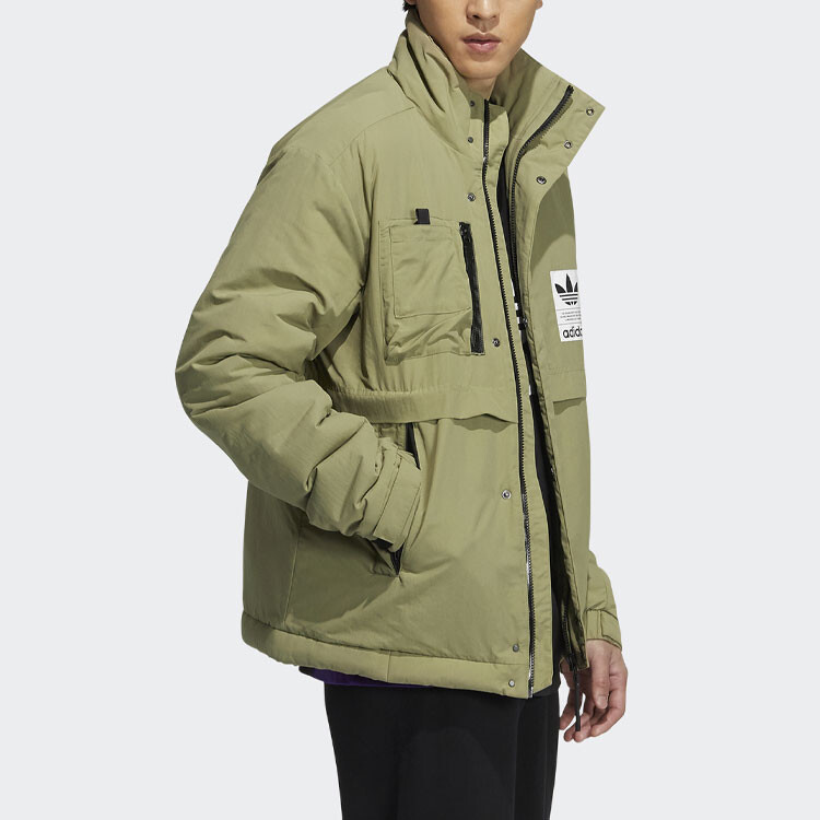 Стеганая куртка мужская зеленая Adidas Originals, зеленый — фото 4