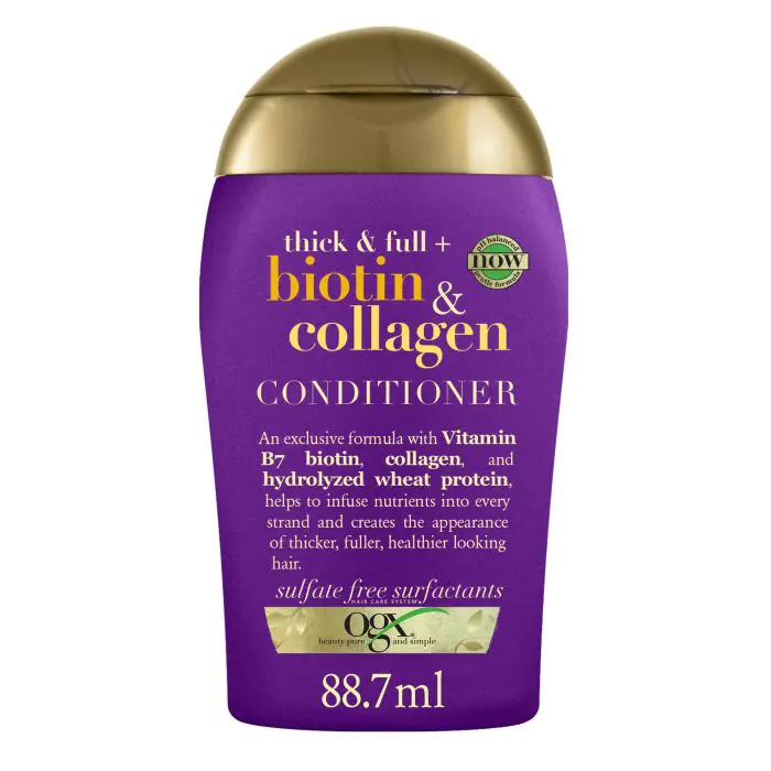 

Кондиционер для волос biotin & collagen acondicionador volumen Ogx, объем 88 мл
