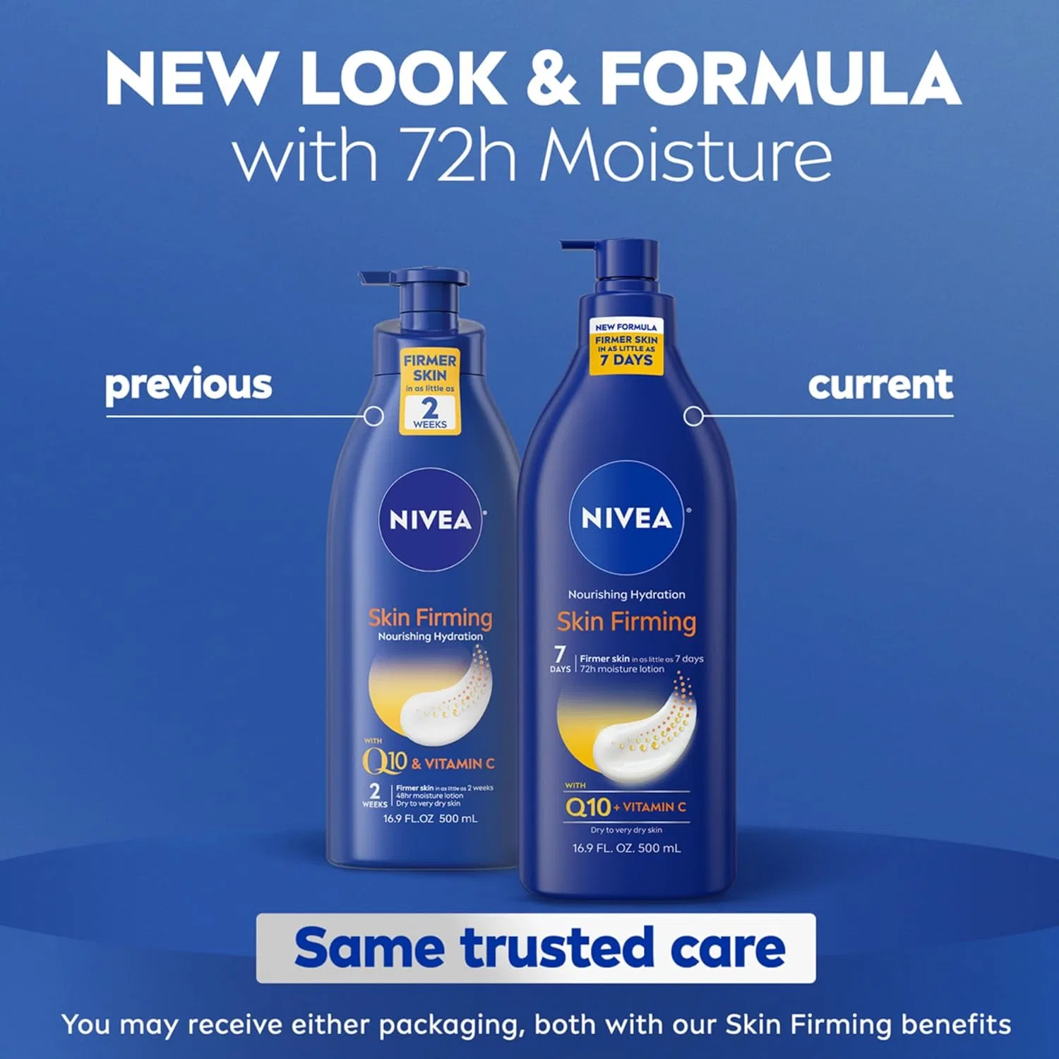 Лосьон для тела Nivea Nourishing Skin Firming с Q10 и витамином C, 16.9 fl oz — фото 2