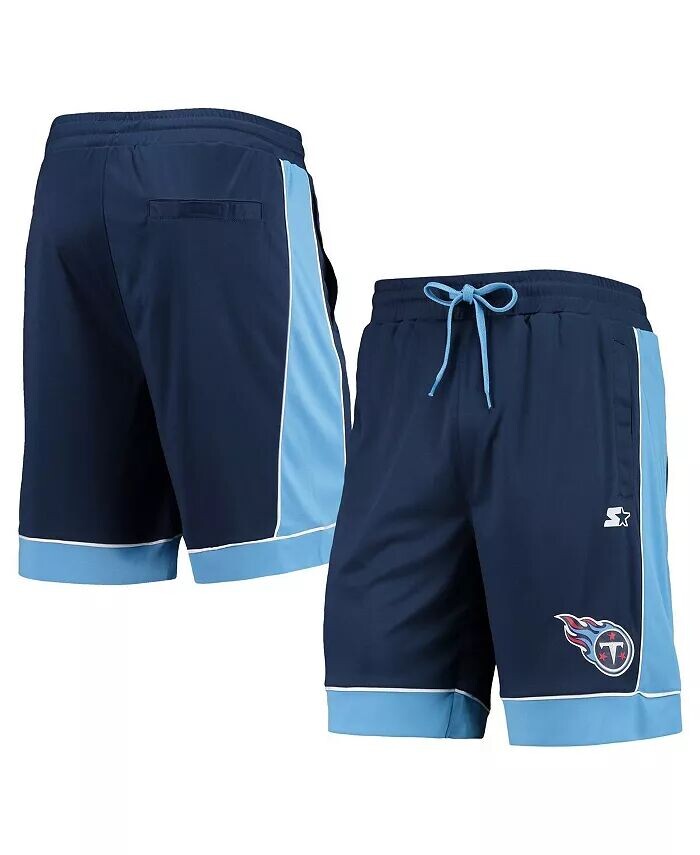 

Мужские темно-синие, синие шорты, любимые фанатами Tennessee Titans Starter