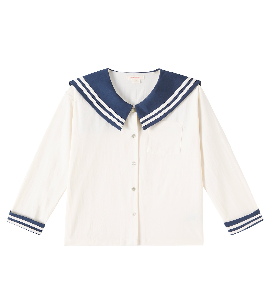 

Матросская хлопковая рубашка Konges Sløjd, Navy Blazer