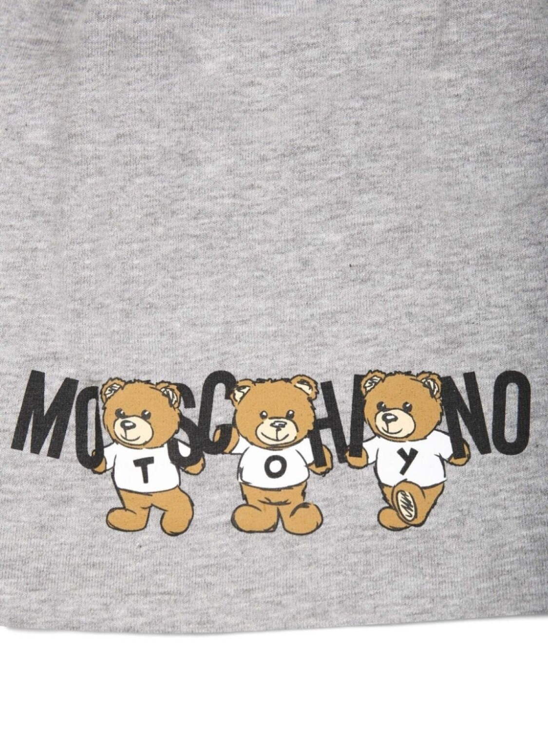 

Moschino Kids шапочка с мотивом плюшевого мишки, серый