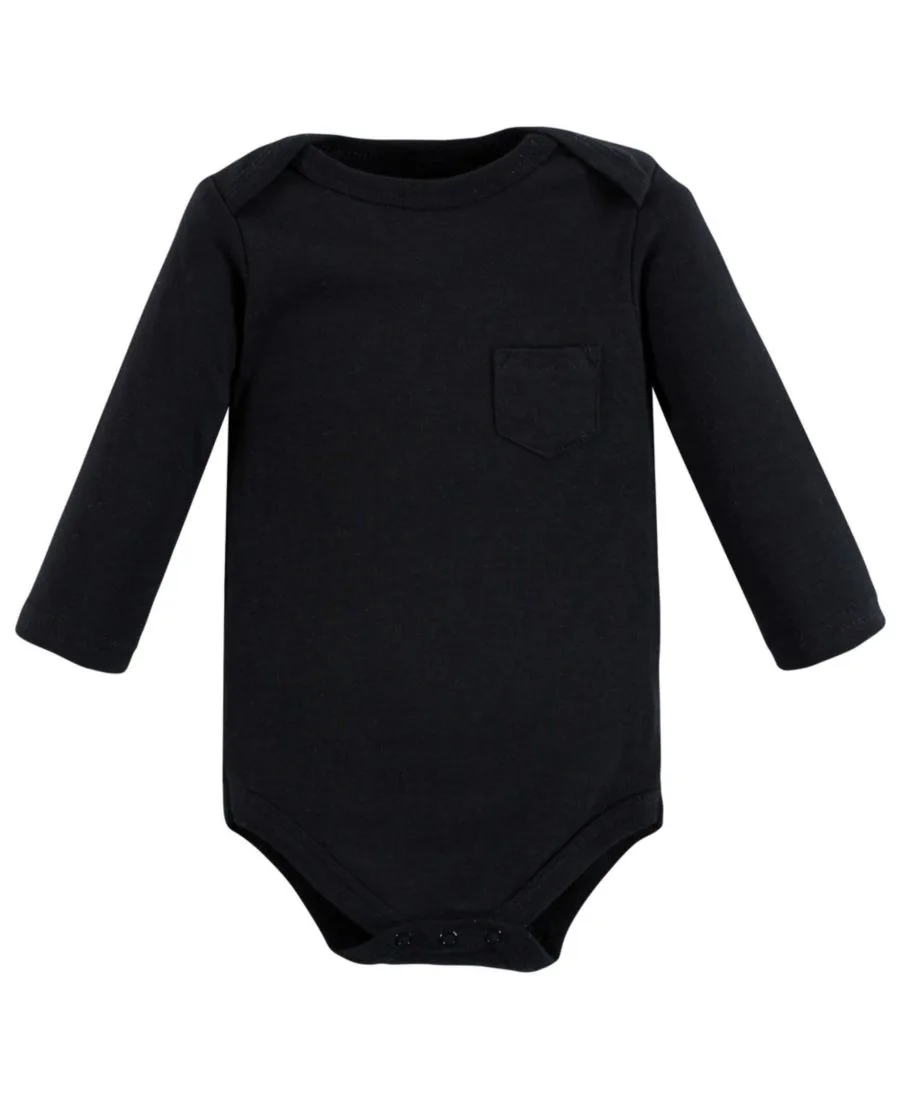Коллекция из пяти хлопковых боди с длинными рукавами Hudson Baby, Winter Moose — фото 3
