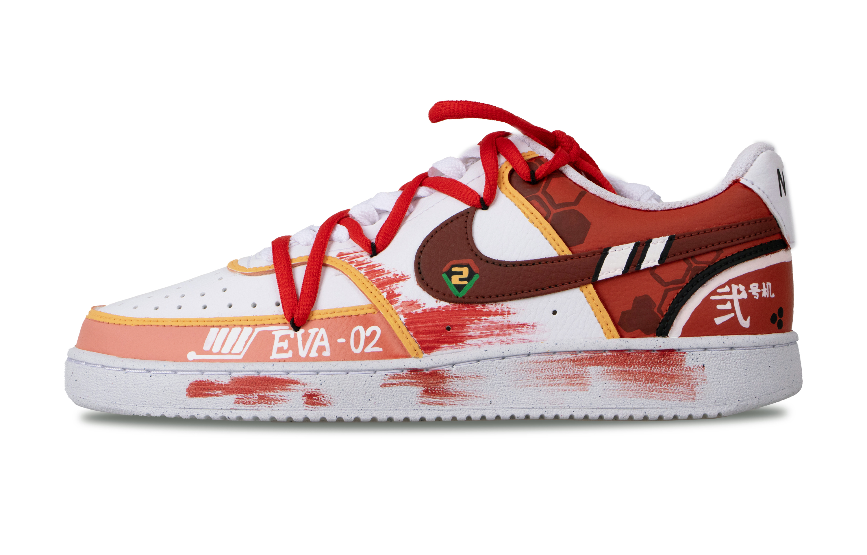 

Nike Кроссовки для скейтборда Court Vision 1 2nd Unit, износостойкие, низкие, красные, мужские