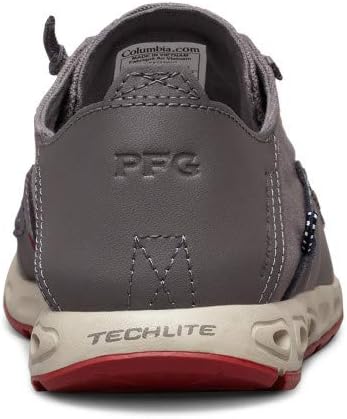 Columbia Men's Bahama Vent Relaxed Laced Boat Shoe, City Grey, Vintage Red — фото 4
