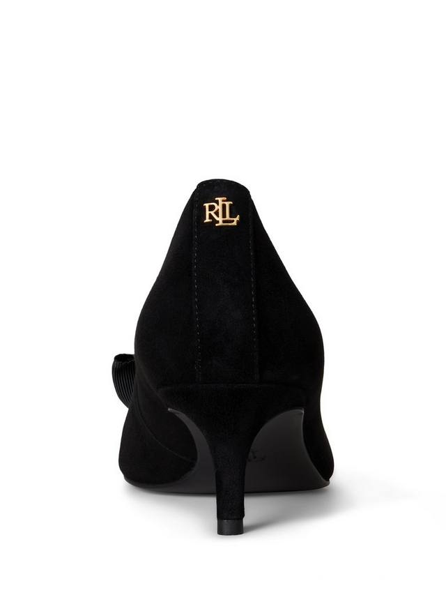 Туфли-лодочки Lauren Adrienne с бантиком Ralph Lauren, Black — фото 4