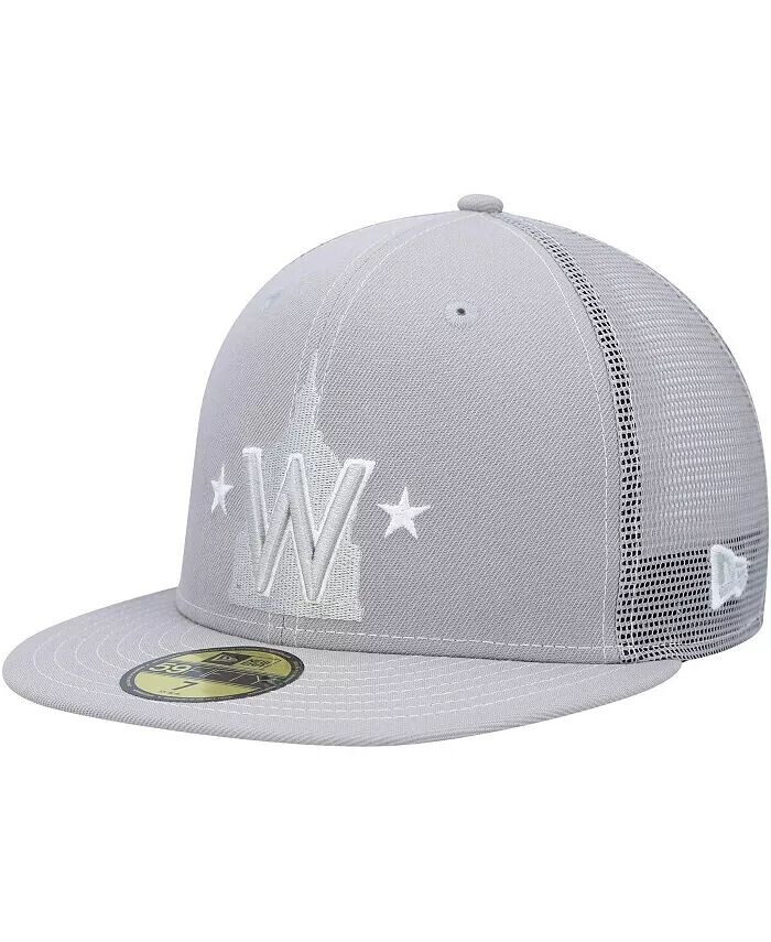 

Мужская серая бейсболка Washington Nationals 2023 для тренировки мяча на поле 59FIFTY New Era