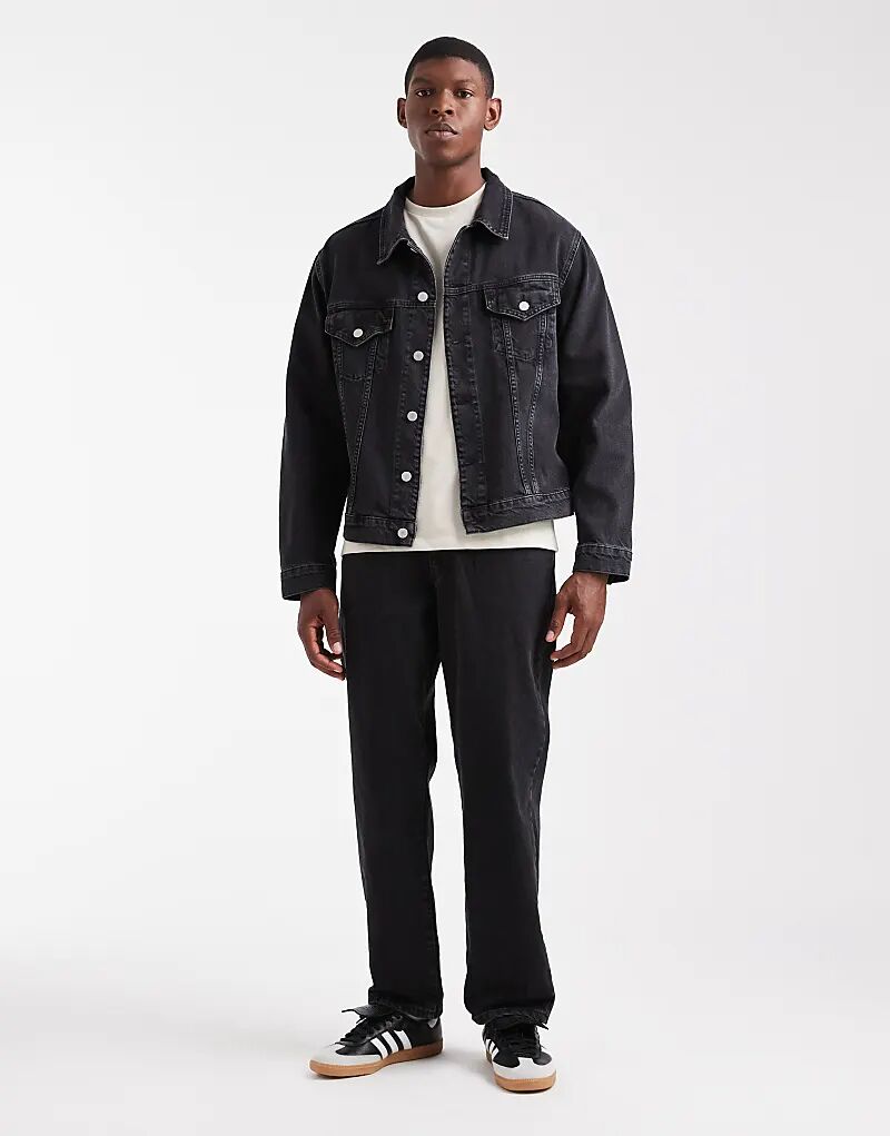 

Прямые джинсы ASOS DESIGN черного цвета — часть комплекта