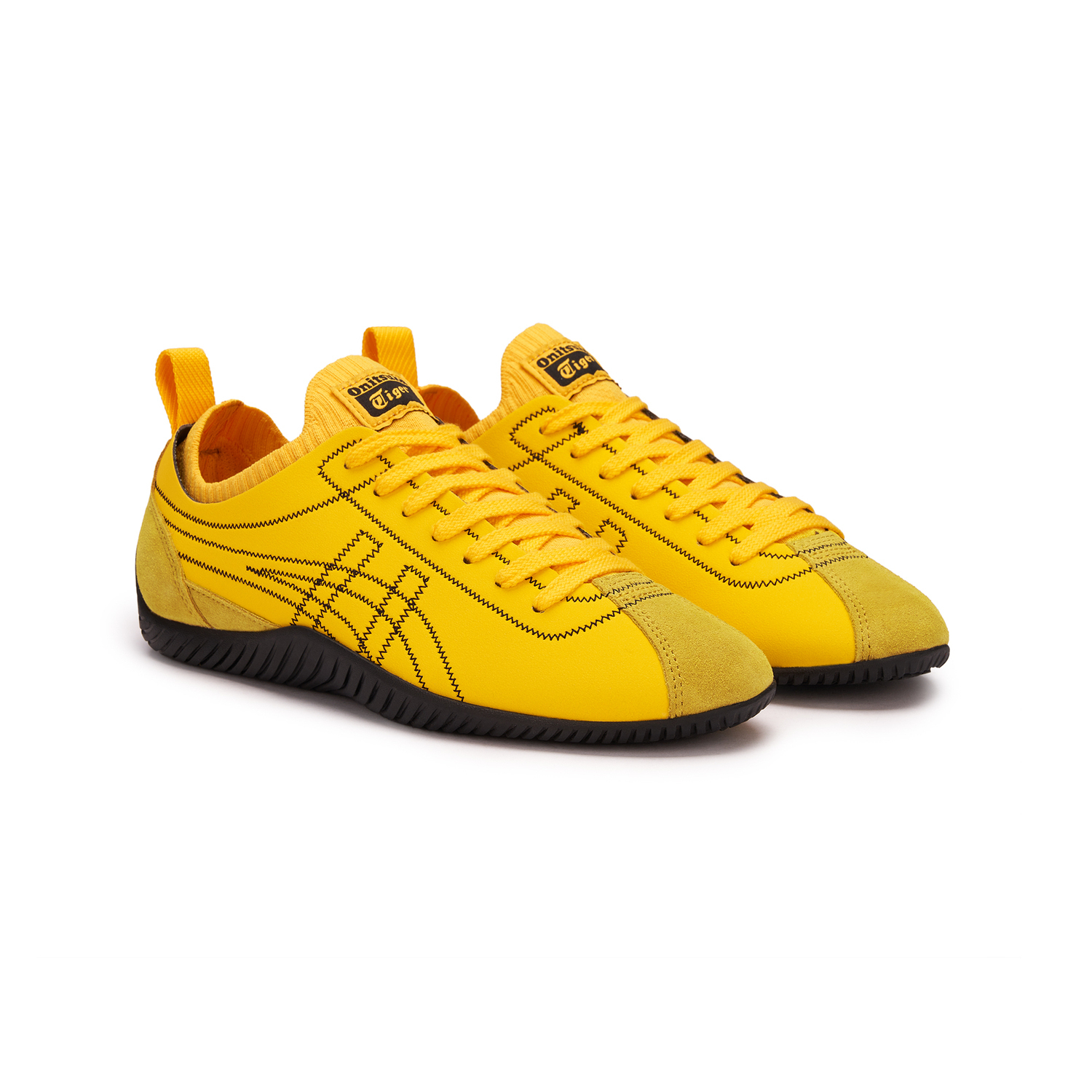 Onitsuka Tiger Удобные низкие повседневные кроссовки Sclaw, унисекс, желтые — фото 4