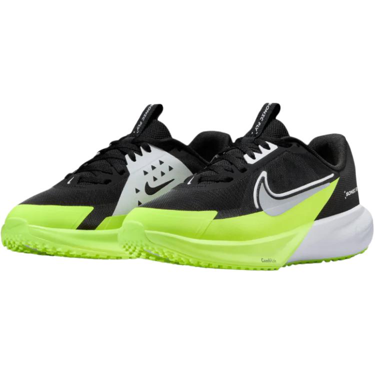 Nike Sonic Fly амортизация, отскок, дышащие, поддержка низкие детские кроссовки black yellow — фото 4